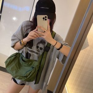 Large-Capacity Unisex Crossbody Bag - 2025 Waterproof Nylon Casual Shoulder Bag for Everyday Use