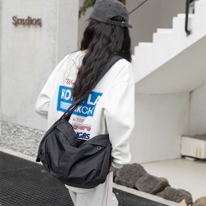 Large-Capacity Unisex Crossbody Bag - 2025 Waterproof Nylon Casual Shoulder Bag for Everyday Use