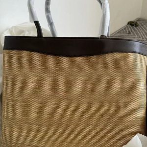 Large Capacity Woven Straw Beach Tote Bag - Stylish Canvas Commuting Handbag, Trendy Shoulder Bag for Everyday Use
