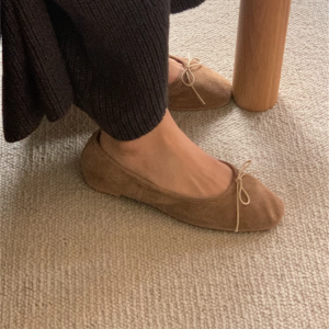 Leopard Print Sheepskin Ballet Flats for Women - Soft-Soled Casual Loafers, Chic and Comfortable Footwear