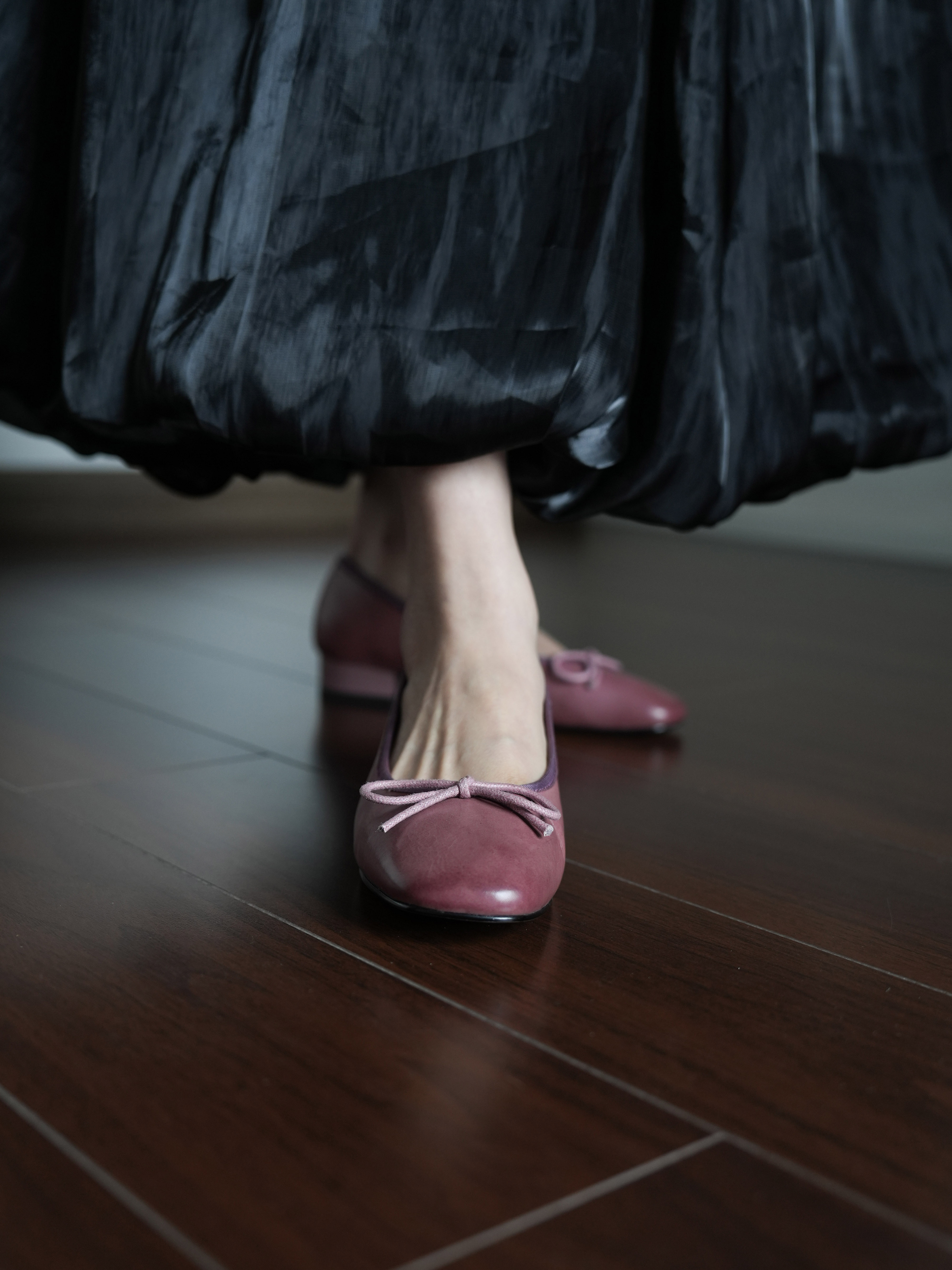 Leopard Print Square-Toed Low-Heeled Bow Shoes for Women, All-Season Commuting Style, Red Wedding Flats