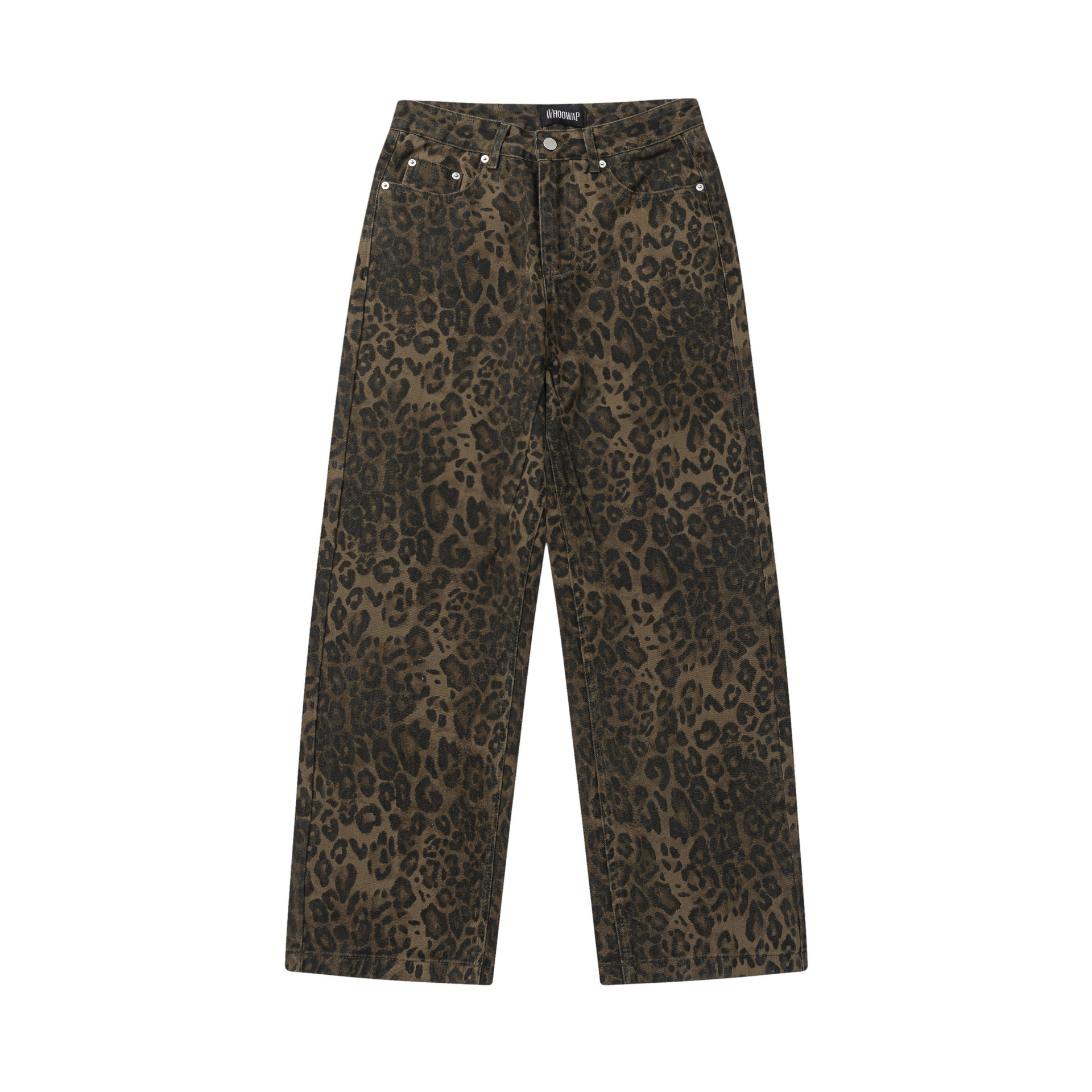 Leopard Print Wide-Leg Jazz Dance Pants for Women - Spicy Girl Loose Fit Niche Design, Trendy 90s Style Dancewear