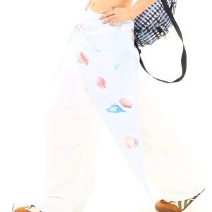 Light Blue American Vintage Drawstring Wide-Leg Casual Pants - Trendy Y2K Style, New Arrival, Buy 2 Get 1 Free Offer