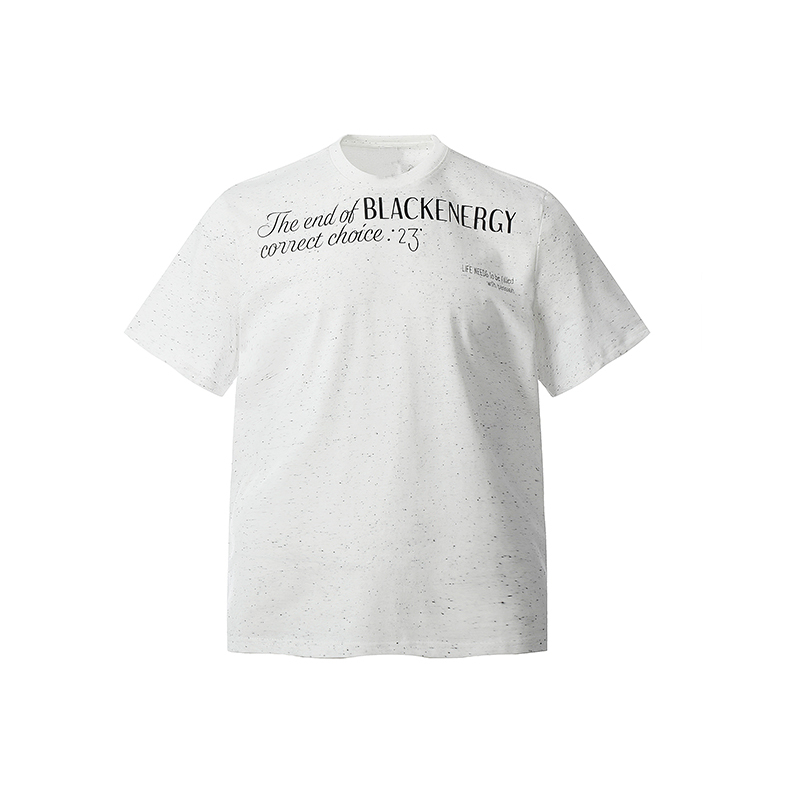 Light Blue American Vintage Letter Print Loose Short Sleeve T-Shirt - Trendy 90s Style, Perfect for Casual Layering and Everyday Wear
