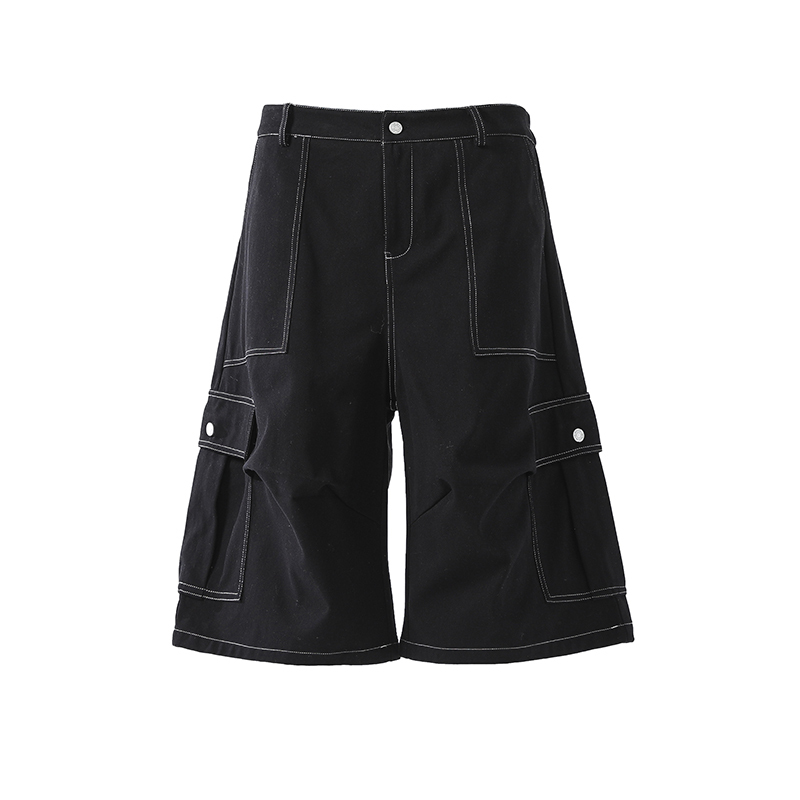 Light Blue American Vintage Multi-Pocket Cargo Denim Shorts - Y2K Style, Trendy Summer Essential, Limited Time Offer: Buy 2 Get 1 Free