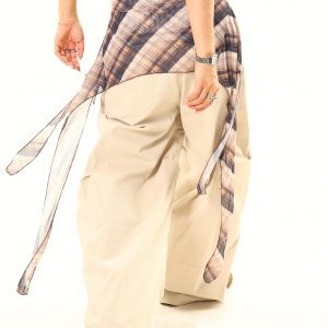 Light Blue Casual Pleated Pants - American Vintage Loose Fit, Lazy Personality, Ideal for Y2K Style, Buy 2 Get 1 Free Limited Offer