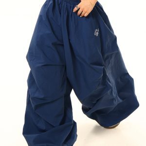 Light Blue Vintage Washed Distressed Casual Pants - Lazy Fit, Relaxed Style for Effortless Everyday Wear