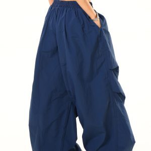 Light Blue Vintage Washed Distressed Casual Pants - Lazy Fit, Relaxed Style for Effortless Everyday Wear