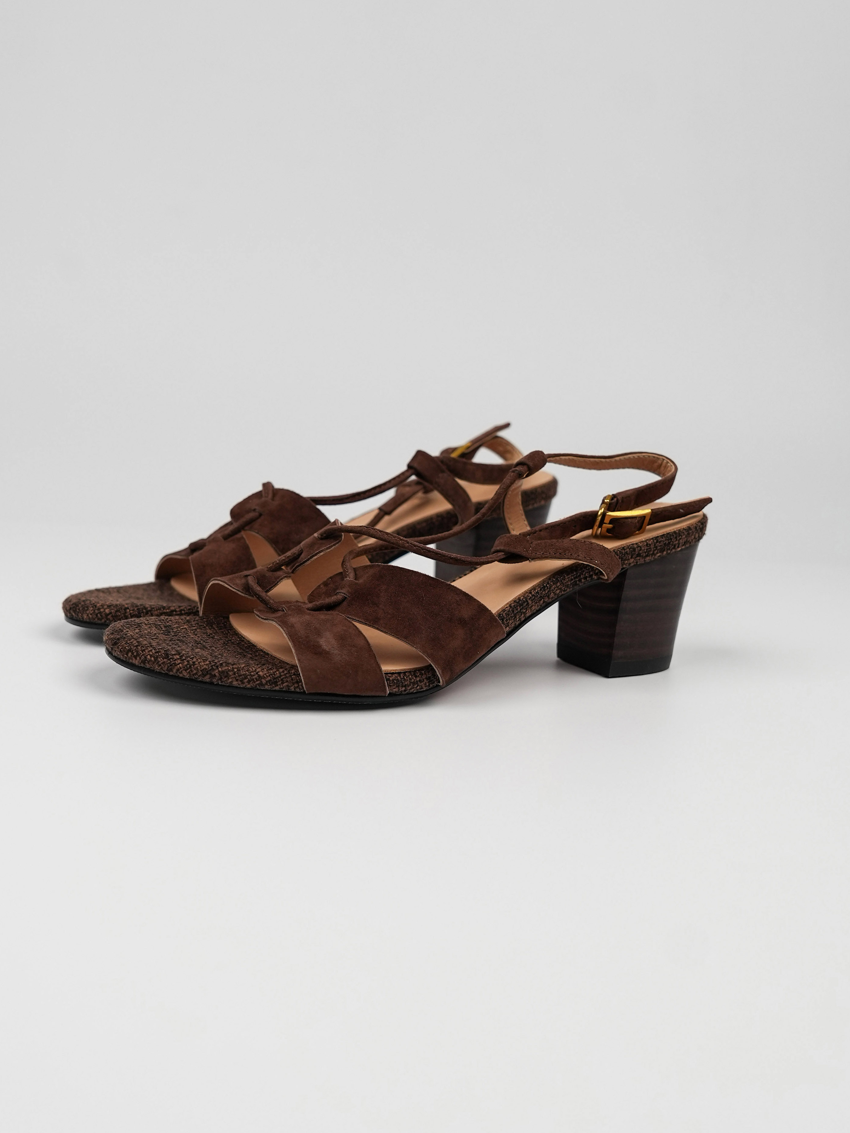 Light Retro Open-Toe Chunky Mid-Heel Sandals for Women - Simple Summer Roman Slippers in Elegant Style