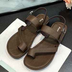 Lightweight Flat Thong Roman Sandals for Women - Soft-Soled, Breathable, Non-Slip Casual Summer Footwear 2025