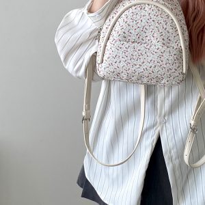 Lightweight Floral Small Backpack for Women - Trendy Spring & Summer Bag for Girls and Students, Perfect for Daily Use