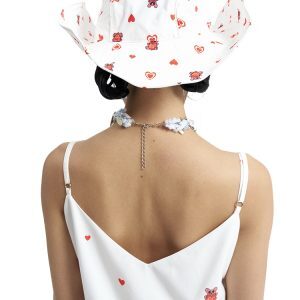 Little Sheep Heart Necklace - Cartoon Clavicle Chain, Short Neck Chain, Playful Dopamine Design, Trendy Y2K Accessory
