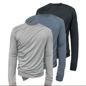 Long Sleeve Hurricane Basic T-Shirt with Rotating Design - Trendy 90s Inspired Fashion Top