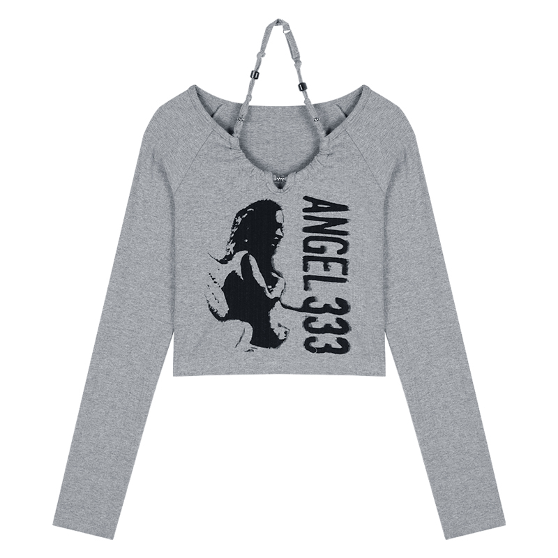 Long Sleeve Jazz Dance Top for Women - American Street Style Group Performance Shirt, K-Pop Inspired Slim Fit Base Layer