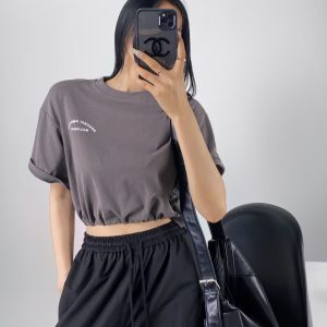 Loose Fit Jazz Dance Crop Top for Women with Drawstring Waist - Trendy Summer Style for Practice and Performance