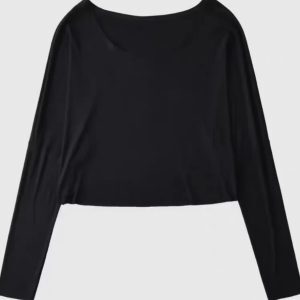 Loose Short Sleeve Off-Shoulder T-Shirt for Jazz Dance - Lazy Sun Protection Cover-Up, Casual Summer Style