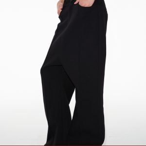Low-Crotch Slightly Flared Trousers - Fine-Spun Fabric, Casual Chic Design, Trendy Y2K Style Suit Pants for Effortless Fashion
