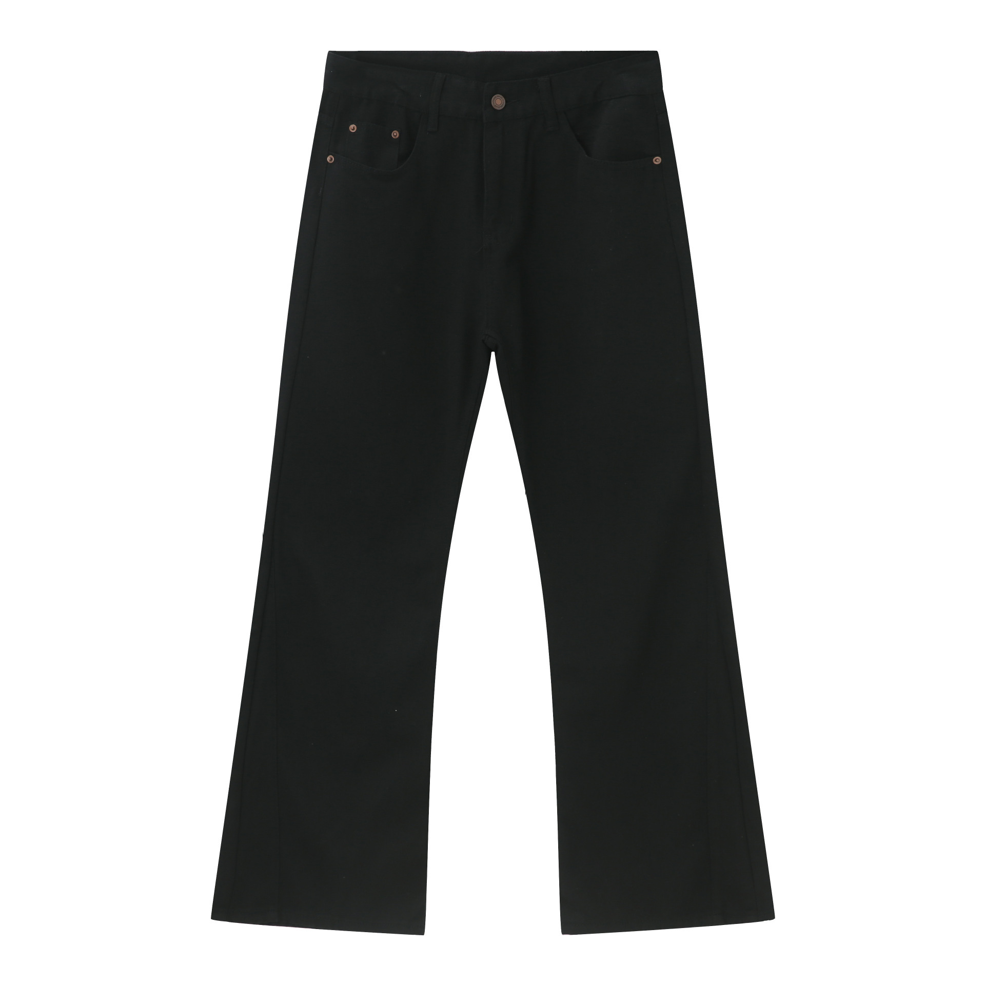 Men's American Retro Clean Fit Micro-Flare Jeans - Slim High-Rise Casual Pants for 90s Y2K Style Trend