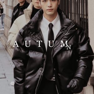 Men's Dragon Dadao Trendy Casual Faux Leather Jacket - Warm Padded Bread Jacket for Autumn & Winter