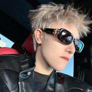 Men's Polarized Square Frame Sunglasses for Big Faces - Trendy UV Protection Driving Shades, Cool Fashion Accessory