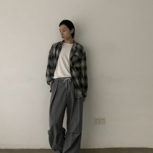 Men's Vintage Minimalist Double Pleat Casual Cargo Pants - Trendy Loose Fit High-End Design