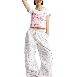 Mesh Printed Camisole with Colorful Design - Trendy 90s Inspired Top for Y2K Fashion Lovers