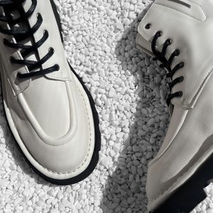 Mid-Top Brown Martin Boots - American Retro Casual Desert Boots for Outdoor Wear