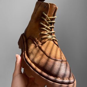 Mid-Top Brown Martin Boots - American Retro Casual Desert Boots for Outdoor Wear