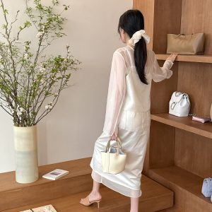 Milk White Square Toe Thin Strap High Heel Sandals - French Minimalist Summer Mules for Women, Stylish & Versatile Footwear