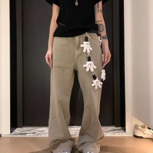 Minimalist Commuter Straight-Leg Casual Pants for Men and Women - Loose Versatile Floor-Length Trousers, 2025 Spring American Style