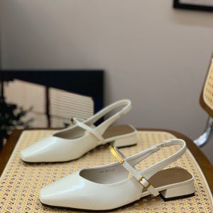 Minimalist French-Style Back Strap Sandals for Women - 2025 Summer Versatile Comfortable Square Toe Chunky Heel Shoes