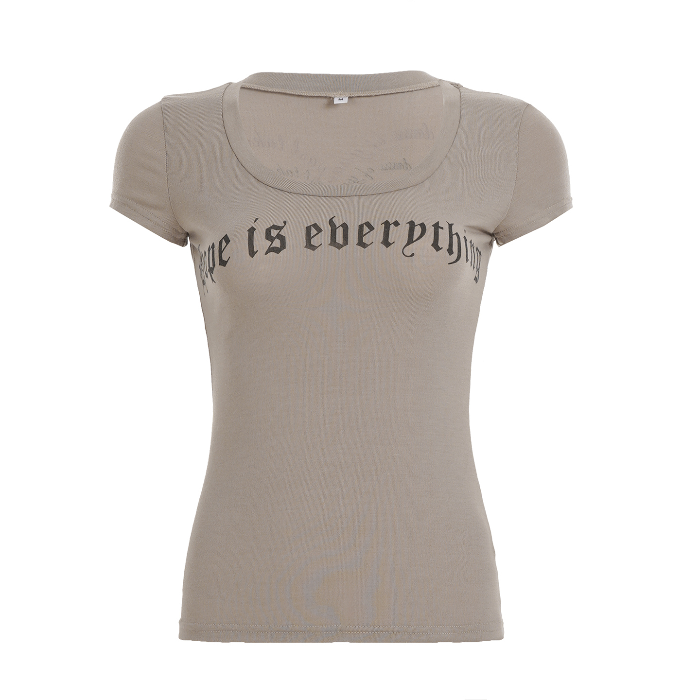 Minimalist Lightweight Knitted T-Shirt - Waist-Hiding Slim Fit Stretch Top, Versatile Basic for Y2K and 90s Style Fashion