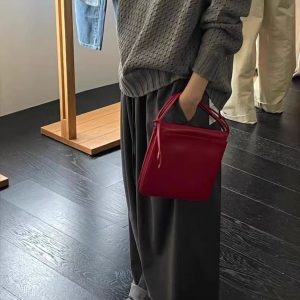 Minimalist Square Tote Bag for Women - Versatile Commuter Shoulder Crossbody Bag - 2025 Fashion Trend