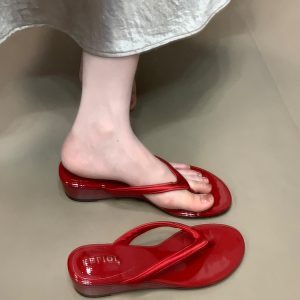Minimalist Wedge Sandals for Women - Unique Beach Shoes with High-End Feel - Stylish Summer 2025 Footwear