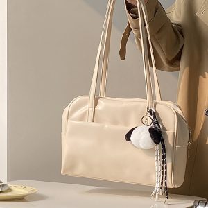 Minimalist Women's Shoulder Tote Bag - Large Capacity Commuter Bag for Spring and Summer - 2025 Niche Design
