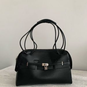 Multi-Layer Zipper Tote Bag for Women - Large Capacity Handheld & Shoulder Bag with Lock, Stylish Underarm Design for Everyday Use
