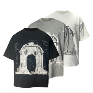 Non-Existent Arch Short Sleeve T-Shirt - AI-Generated Design, Trendy 90s Inspired Graphic Tee