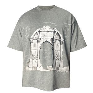 Non-Existent Arch Short Sleeve T-Shirt - AI-Generated Design, Trendy 90s Inspired Graphic Tee