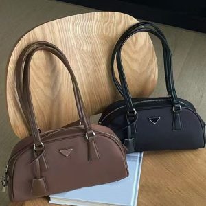 Nylon Minimalist Boston Bowling Bag - Versatile Commuter Shoulder Bag for Modern Style 2025 Fashion Trends