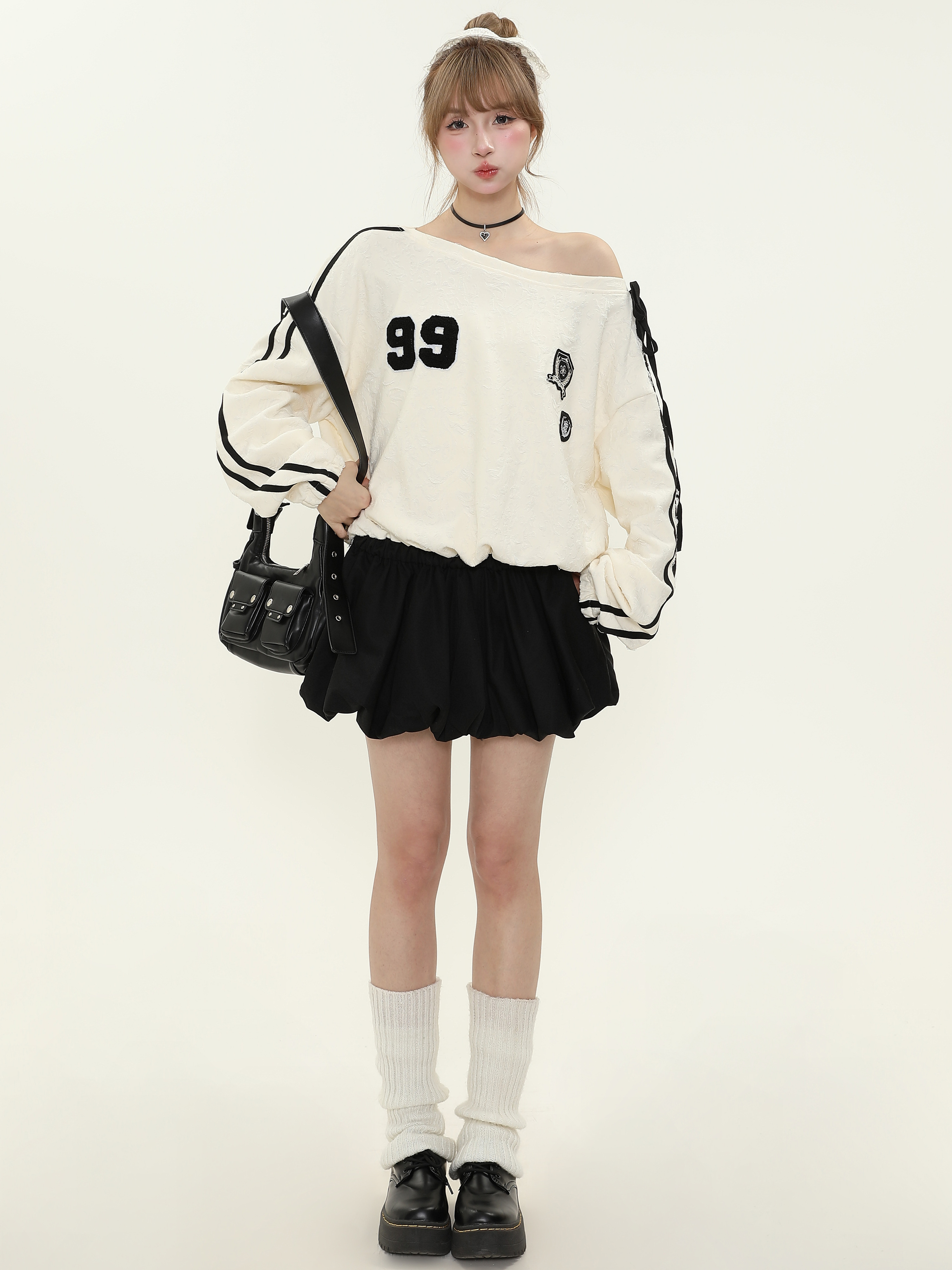 Off-Shoulder Waist-Cinching Dress for Women - Spicy Girl Style, Casual Sweatshirt Dress for Spring and Autumn, Short Skirt Fashion