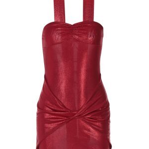 Off-the-Shoulder Strapless Dress for Women, Sexy Cross-Pleated Waist, Bodycon Skirt, Instagram Style, European and American Fashion