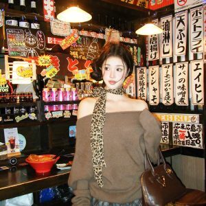 One-Shoulder Knit Sweater for Women - Soft Slimming Winter Top, Versatile Three-Way Style, Cozy Fashion Essential