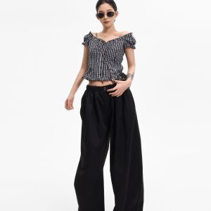 One-Shoulder Puff Sleeve Off-Shoulder T-Shirt for Women - Summer Korean Style Slim Fit Top