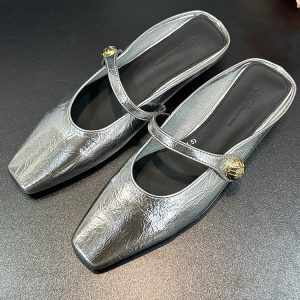 Open-Toe Half Slippers for Women - French Style Cool Slip-On Flat Shoes for Spring/Summer 2025 Fashion