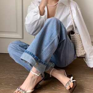 Open-Toe Metallic High-Heeled Sandals for Women - Irregular Square-Toe Design, Summer European American Style, 2025