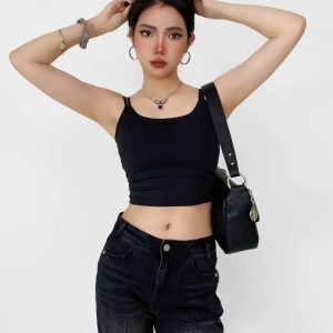 Padded Sports Bra for Big Busts - Quick-Dry Shockproof Yoga Tank Top for Running, Jazz Dance, and Training Camisole