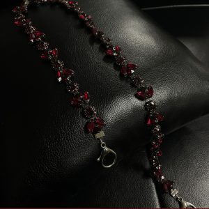 Pigeon Blood Gem Chain Trousers - Trendy Streetwear Pants with Unique Design, Fashion-Forward Style for 90s and Y2K Aesthetic