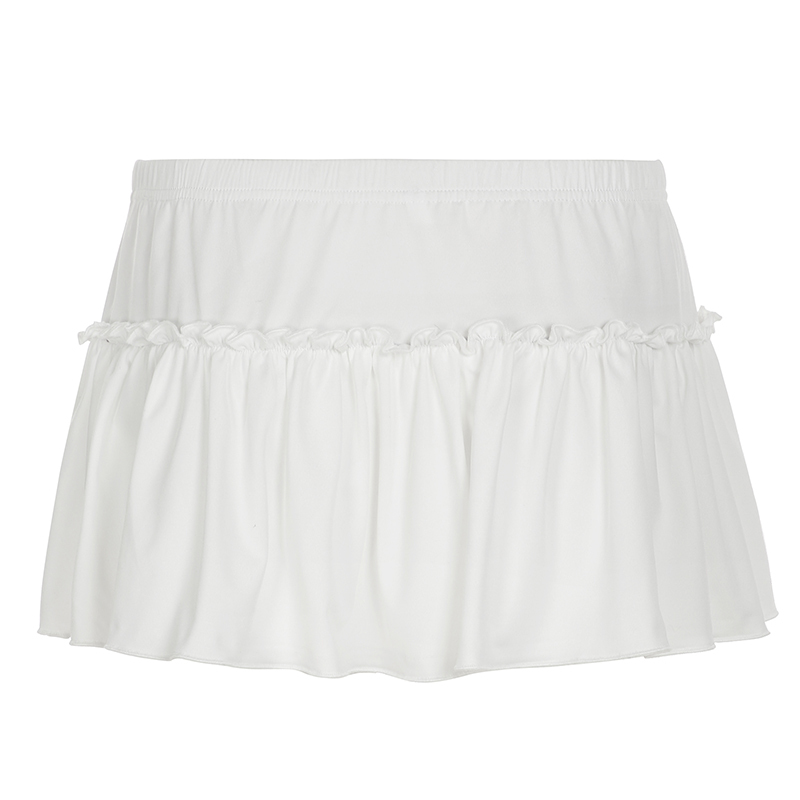 Pleated A-Line Knit Skirt for Women, Slimming Home Skirt, Casual Style, Perfect for 90s and Y2K Fashion Lovers