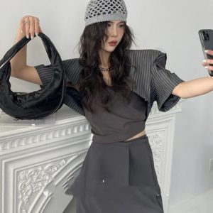 Pleated Design Zipper Curved Silver Cloud Bag - Versatile Shoulder Crossbody Tote for Women, Trendy 2025 Fashion Accessory