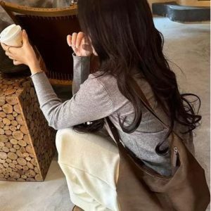 Plush Dumpling Bag for Autumn & Winter - Korean Niche Design, Matte Suede Retro Shoulder Crossbody Underarm Bag Trend
